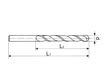 WIERTŁO DO METALU DŁUGIE FI 9.5 BIAŁE 9.5x410mm