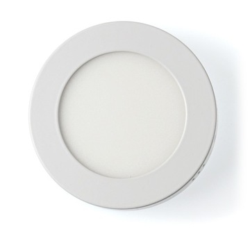 PANEL LED NATYNKOWY OKRĄGŁY 6W BIAŁY ZIMNY 6000K