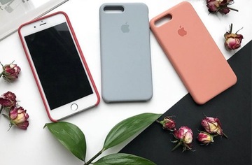 Силиконовый чехол для iPhone 8 Plus/7 Plus (персиковый)