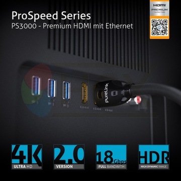 PureLink PS3000-015 Кабель HDMI.org 4K 18 Гбит/с 1,5 м