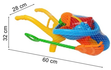тачка + набор граблей для песка и красочная лопата