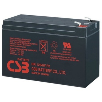 CSB HR1234W 12 В, 9 Ач, ИБП, гелевая батарея APC