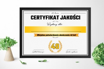 СЕРТИФИКАТ Подарок на 40-летие, ДЕНЬ РОЖДЕНИЯ, ДОСТАВКА!