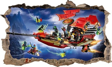 Наклейка на стену LEGO NINJAGO 3D XXL