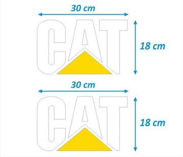 NAKLEJKA NAKLEJKI - CAT - 2 szt. - BIAŁE