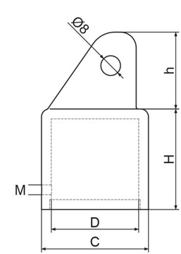 РОЗЕТКА ДЛЯ ОПОРНОЙ СТОЙКИ fi 5/4 1 шт.