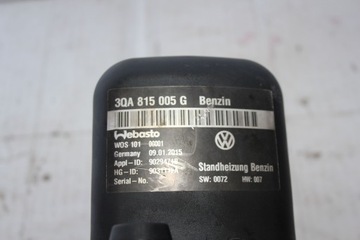 фото thumb №3, Вебасто skoda superb vw passat b8 3qa815005g