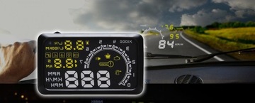 ДИСПЛЕЙ ПРОЕКТОР LED LCD HUD OBD2 5.5 ЧАСЫ