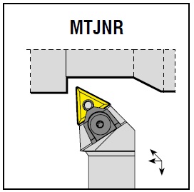 ПОВОРОТНЫЙ НОЖ AKKO MTJNR 2525 M22 ПЛАСТИНА TNMG 2202