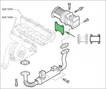 Заглушка EGR ALFA ROMEO FIAT 1.9JTDM OPEL 1.9CDTi