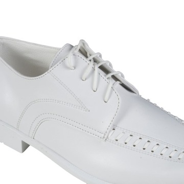 BUTY KOMUNIJNE WIZYTOWE Chłopięce BIAŁE Rozmiar 36