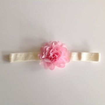 Цветочная полоса Ecru+Pink 35CM-54CM крещение