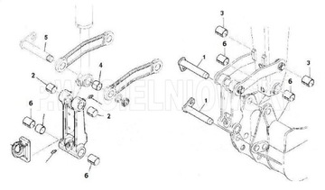 Пальцы Втулки КОВША KOMATSU WB91 WB93 WB97-R2 45