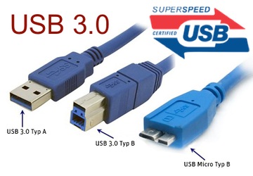 USB 3.0 A-B AM-BM Кабель-концентратор Super Speed ​​для жестких дисков 1 м