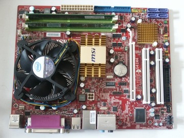 Материнская плата MSI MS-7592 G41M4 E2180, 2x 2,00 ГГц, 1 ГБ LGA775/DDR2, гарантия