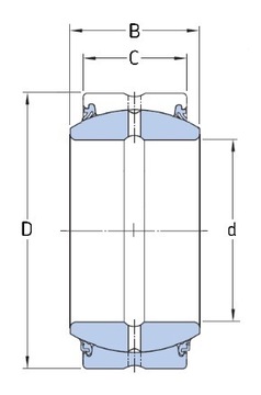 ПОДШИПНИК Скольжения GE 20 2RS 20x35x16/12