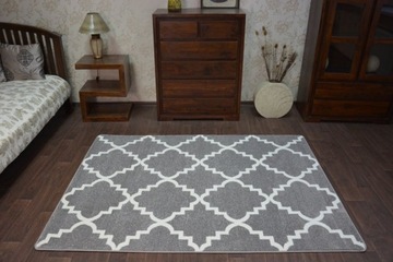 Ковер 180x270 CLOVER GREY/WHITE SK #GR2165