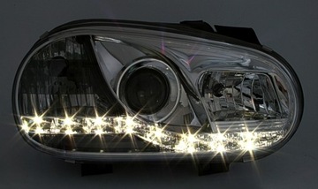 фото thumb №3, Лампы daylight vw golf 4 97-03 хром фары