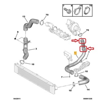 фото thumb №8, Шланг turbo інтеркулер citroen jumper 3.0 hdi