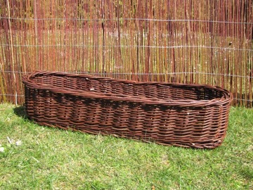 Плетеная корзина Крышка для цветочного горшка Wicker Basket100