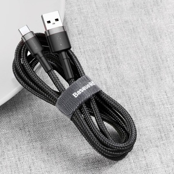 КАБЕЛЬ BASEUS KEVLAR УСИЛЕННЫЙ 2A 2M USB TYP C