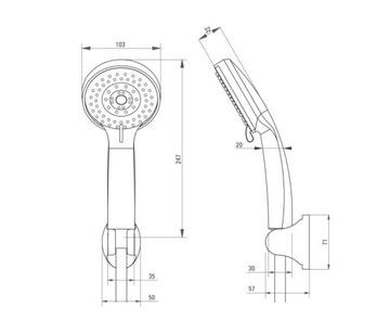 DEANTE NEO PURE NEP 041K ДУШЕВОЙ НАБОР