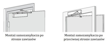 Доводчик ASSA ABLOY DC300 с замком, коричневый