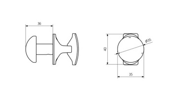 Крючок, вешалка, держатель радиатора TERMA GRIP, Белый x2