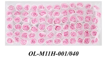 M11 Цветы из пенопласта с жемчугом 2,5см/72шт, 10 цветов