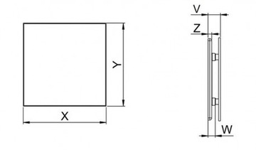 Wentylator SYSTEM+KWS 125W WYŁ. SZNURKOWY + panel