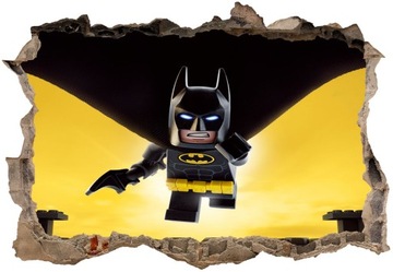Naklejki na ścianę dla dzieci 3D Lego Batman 70x50