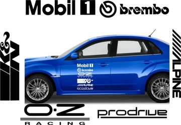 Наклейки на автомобиль Brembo OZ Mobil Prodrive