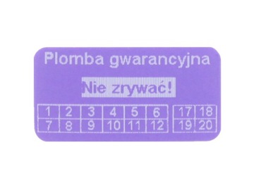 НАКЛЕЙКИ ПЕЧАТИ 20х10 ФИОЛЕТОВЫЕ ПУСТЫЕ 250ШТ ВАШ ПЕЧАТЬ!