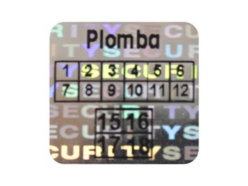 PLOMBY GWARANCYJNE STICKERY 10x10 HOLOGRAM 500SZT