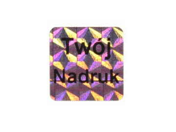 16x16mm hologram tetragon 1000szt TWÓJ NADRUK