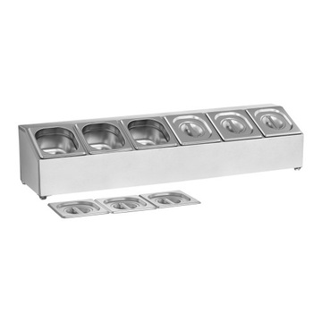 СТОЙКА ДЛЯ 6 КОНТЕЙНЕРОВ GN 1/6 INOX