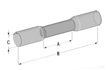 Szybkozłącze termokurczliwe z klejem 0,1-0,5mm2