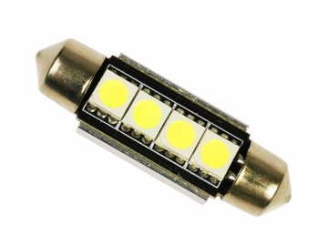 CANBUS żarówka 4 LED C5W CAN BUS rurka 42 mm