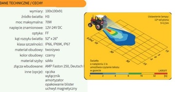 ГАЛОГЕННАЯ РАБОЧАЯ ЛАМПА URSUS JOHN DEERE HOLLAND JCB