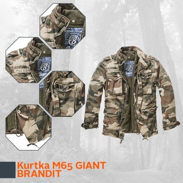 Куртка BRANDIT 3в1 M65 GIANT XXL + подстежка + карточка