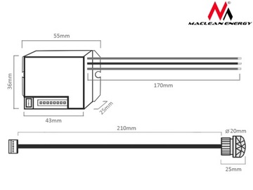 PIR ДАТЧИК ДВИЖЕНИЯ 230 В 800 Вт СВЕТОДИОДНЫЙ С ДЕТЕКТОРОМ MINI TO Z