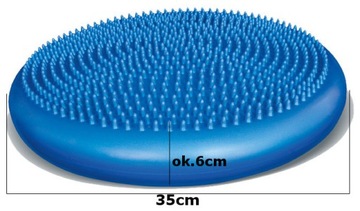 Dysk Qmed do siedzenia beret cwiczen z kolcami pom