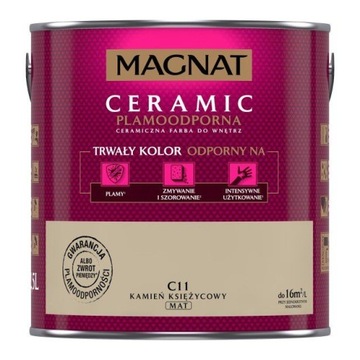 MAGNAT Ceramic farba 2,5L C11 KAMIEŃ KSIĘŻYCOWY