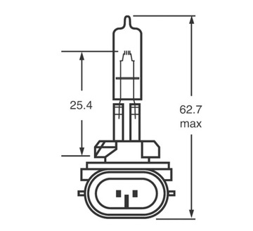 ЛАМПОЧКА HAL.H27W/2 12V27W PGJ13 OSRAM Osram H27W/2 27 Вт 881