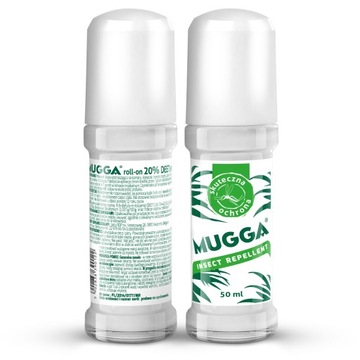 MUGGA MUGA ROLL-ON 20% DEET 50ml DLA DZIECI OD 12 LAT NA KOMARY KLESZCZE