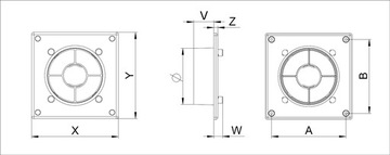 AWENTA SYSTEM+ рамка fi100 RWO100SZ + матовая стеклянная панель