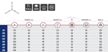 2x СОЕДИНИТЕЛЬ СТРОИЛ ЛЕВЫЙ 40x40x210 LK3