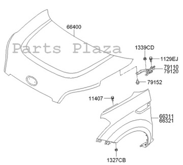 Нова org! капот кришка двигуна kia soul 2011-2013 фото №1