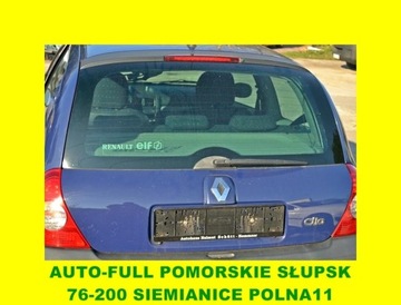 Clio ii рестайлінг fl кришка задня зад з скло колір 0v460 фото №1