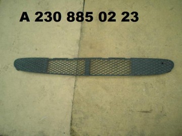 Mercedes sl w230 решітка середня w бампер перед фото №1